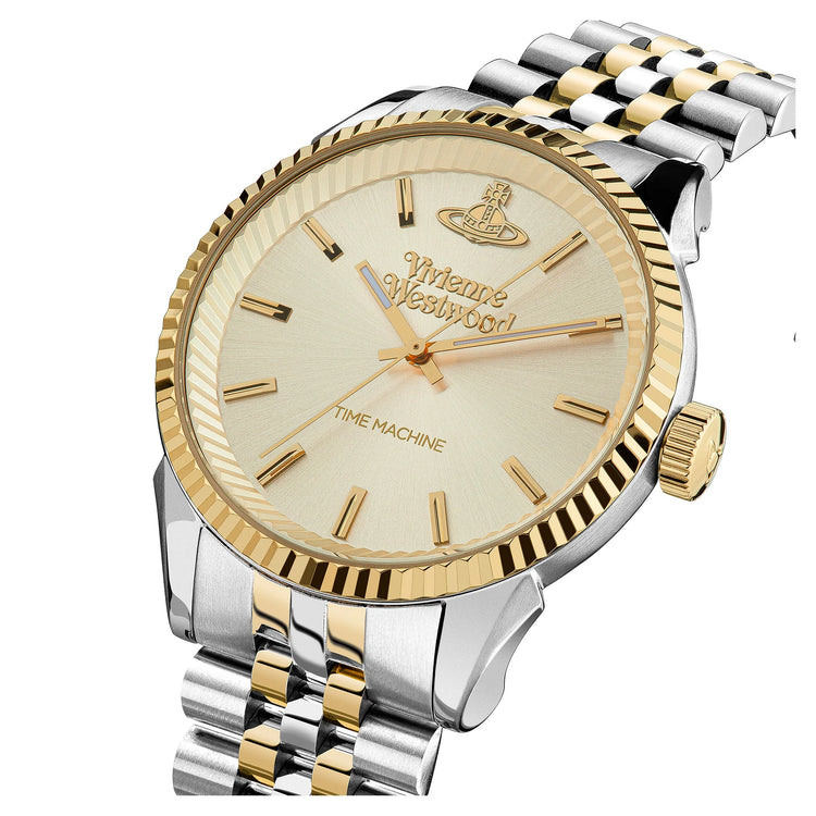 Vivienne Westwood | Seymour Homme gold two tone 41mm dial | VV242CMSG