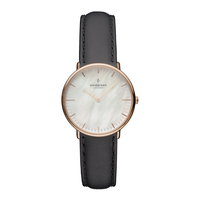 Nordgreen | Native 28mm mother of pearl rose gold | NR28RGLEBLMP