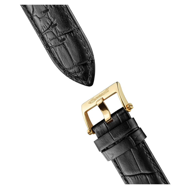 Ingersoll | Michigan black and gold leather 45mm dial | I13301