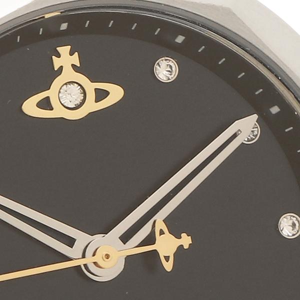 Vivienne Westwood | Poplar silver crystal set black 31mm dial | VV246BKSL
