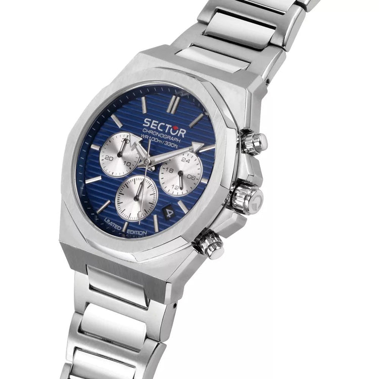 Sector | 960 Chronograph blue dial silver stainless steel | R3273628005