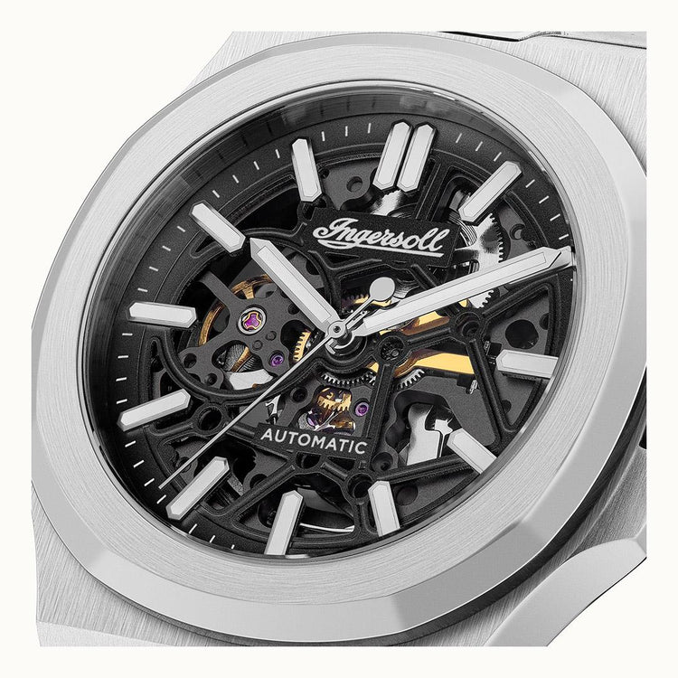 Ingersoll | Catalina automatic silver black 42mm dial | I12501
