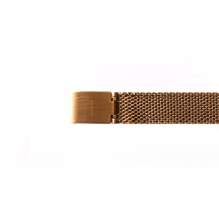 Oui&Me | Petite Amourette rose gold mesh black 32mm dial | ME010002