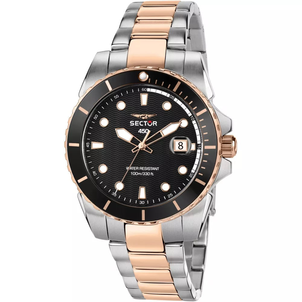 Sector | 450 Iconic two tone date stainless steel rose gold | R3253276002