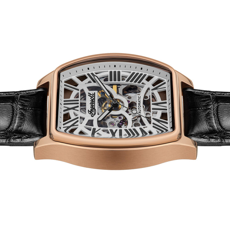 Ingersoll | California automatic rose gold 39mm dial black leather | I14201