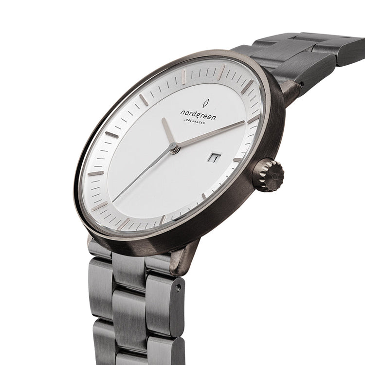 Nordgreen | Philosopher gun metal 40mm white dial | PH40GM3LGUXX