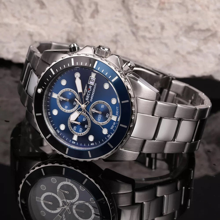 Sector | 450 Iconic blue dial stainless steel | R3273776003