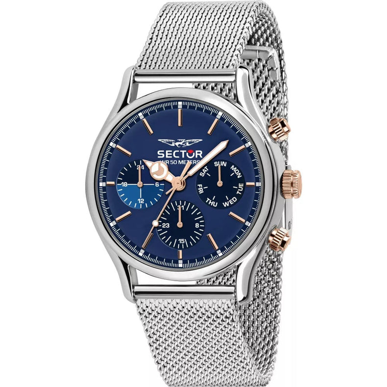 Sector | 660 Sport multifunction blue dial silver mesh | R3253517009