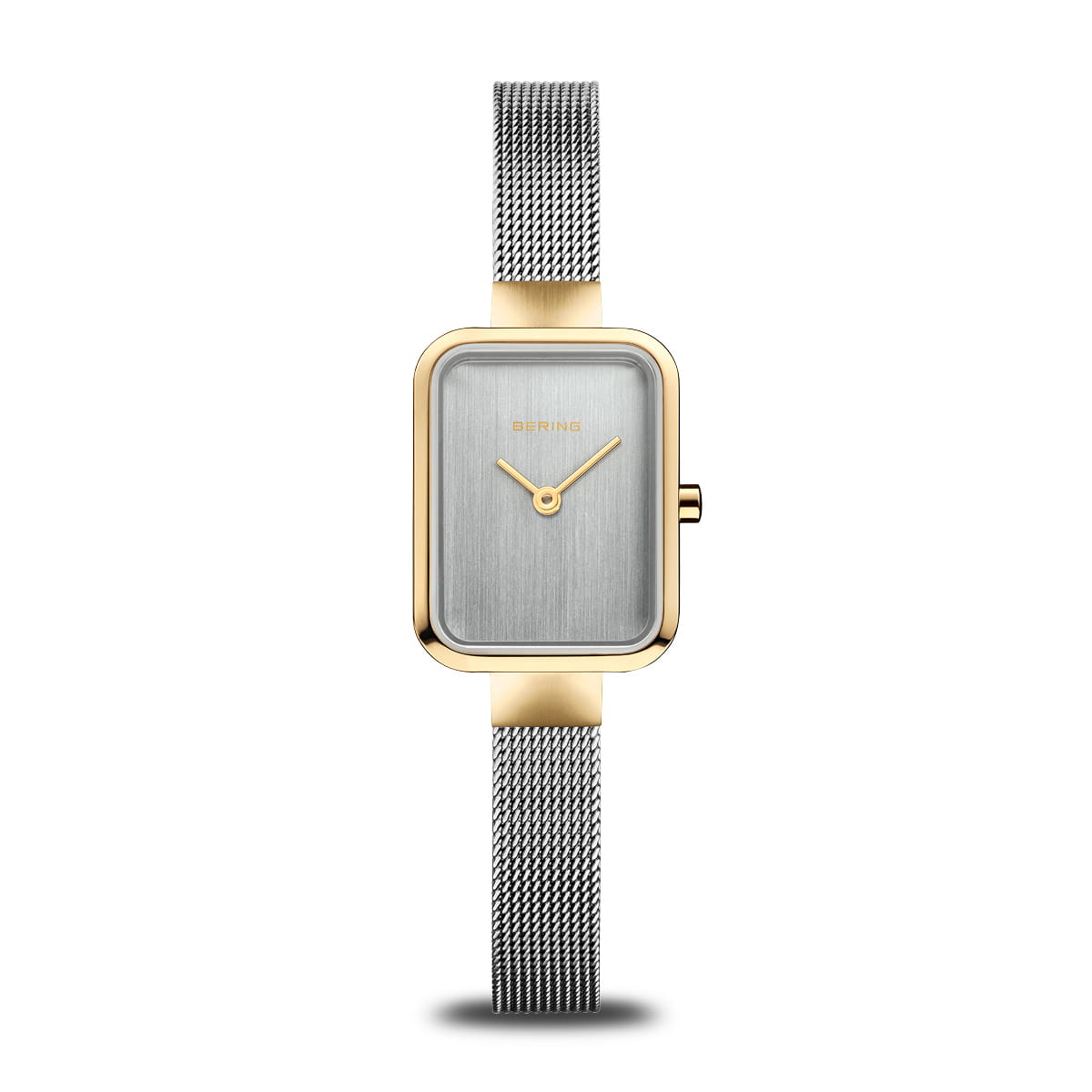 Bering | Classic Silver brushed and polished and gold 20mm silver square dial | 14520-010