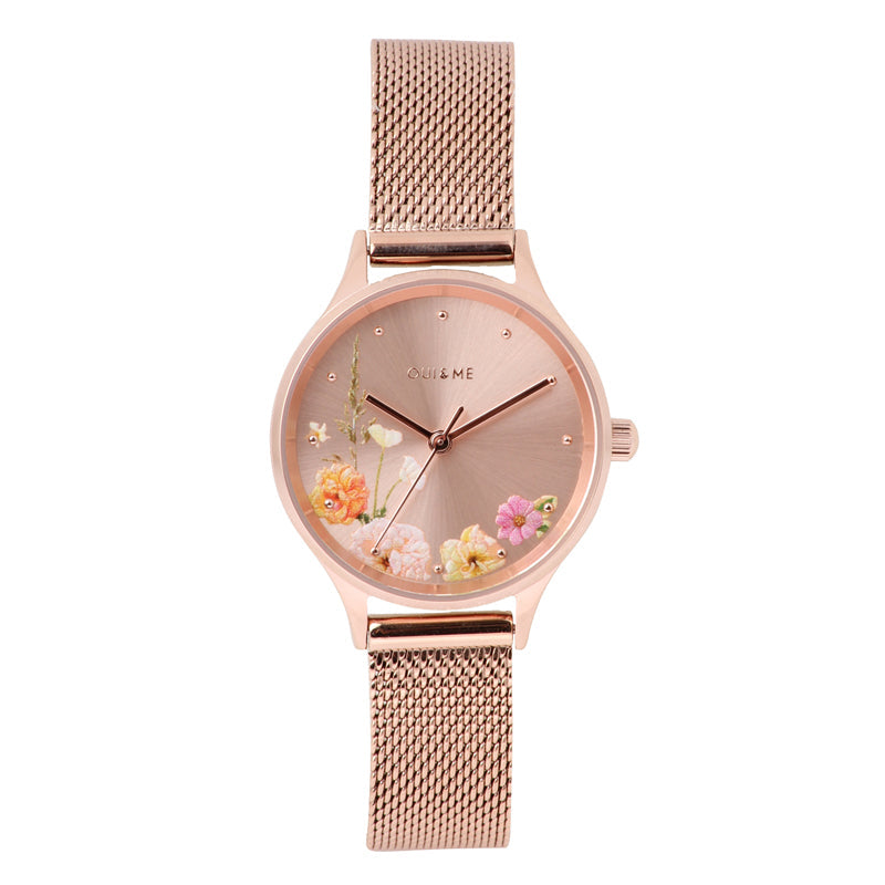 Oui&Me | Minette Rose Gold Milanese Mesh | ME010177