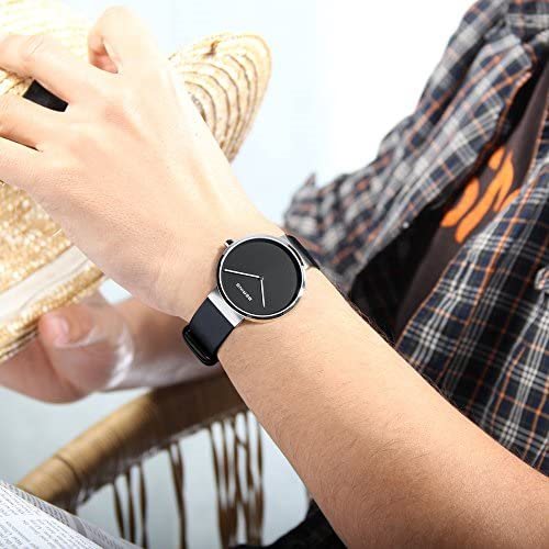 Bering | Classic silver black 39mm dial black leather | 14539-402