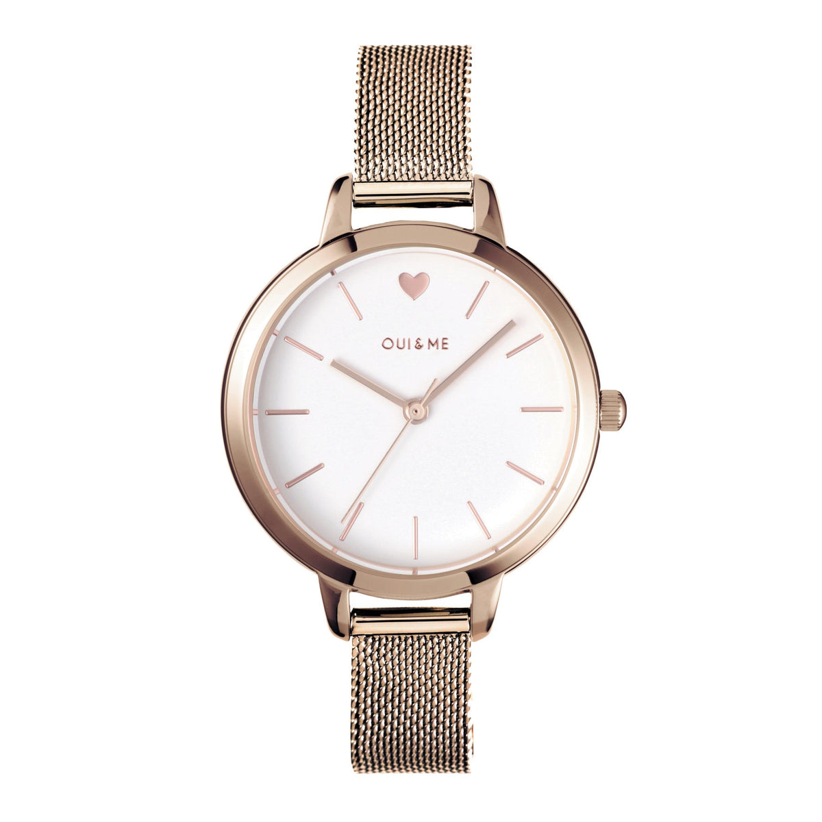 Oui&Me | Petite Amourette Rose Gold Milanese Mesh | ME010151