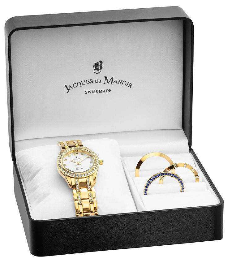 Jacques Du Manoir | Royal gold 30mm dial gift set | BAG.01