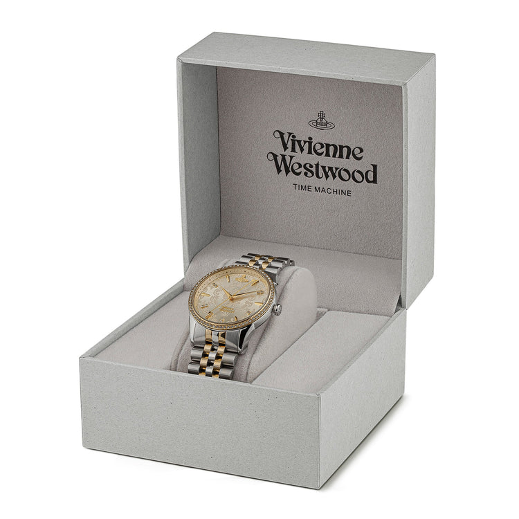 Vivienne Westwood | The Wallace gold two tone 38mm dial | VV208CPSG