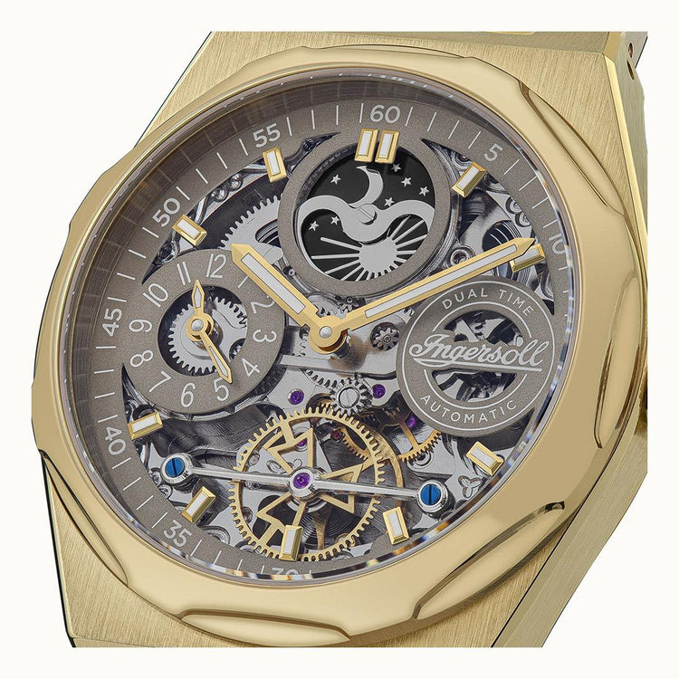 Ingersoll | Broadway automatic gold 43mm black dial | I12902