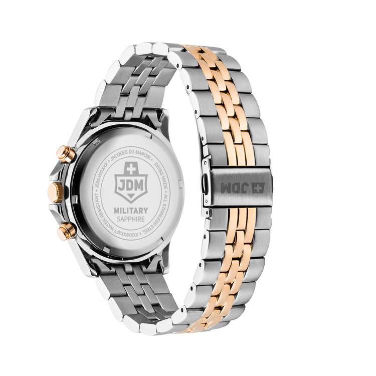 JDM Military | Delta chrono two tone 42mm dial link | JDM-WG009-02