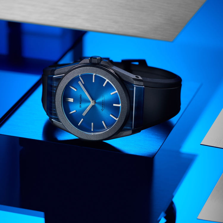 D1 Milano | Carbonlite blue 40.5mm dial | CLRJ04