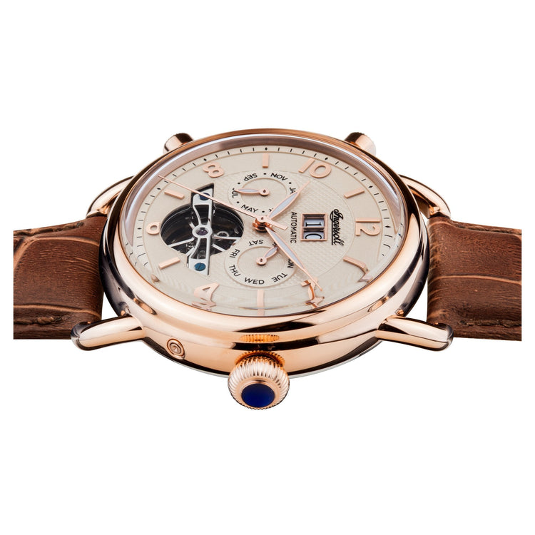 Ingersoll | New England automatic brown leather 44mm dial | I00901