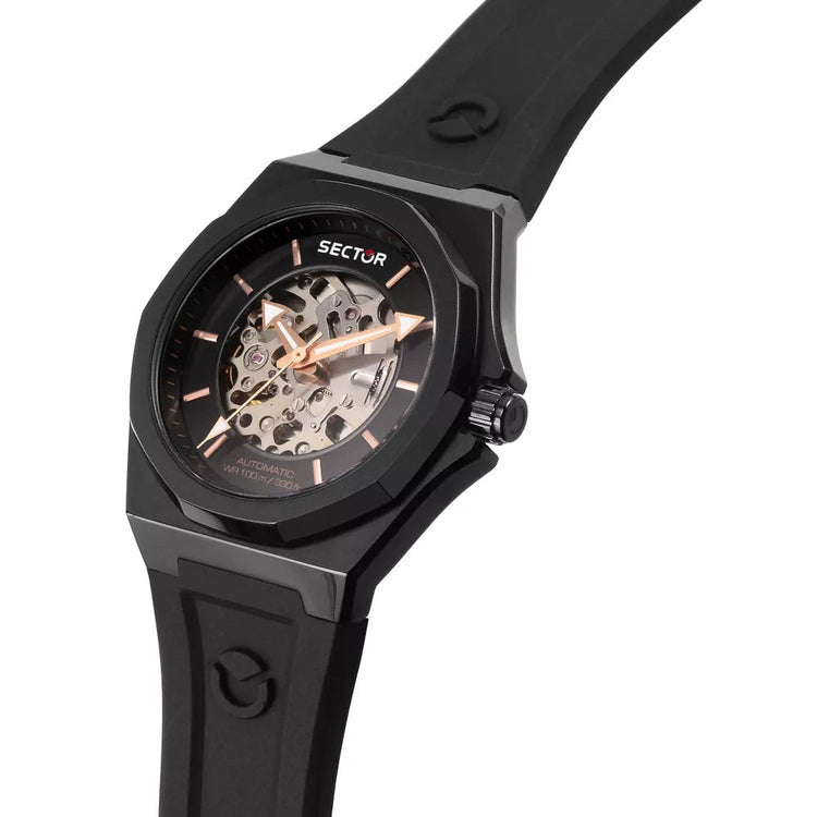Sector | 960 Automatico black silicon strap | R3221528001